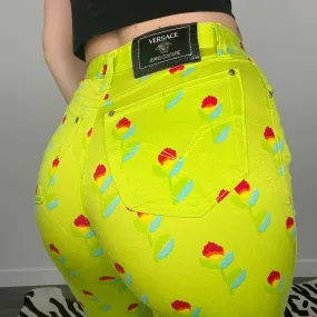 Versace Vintage Floral Pants