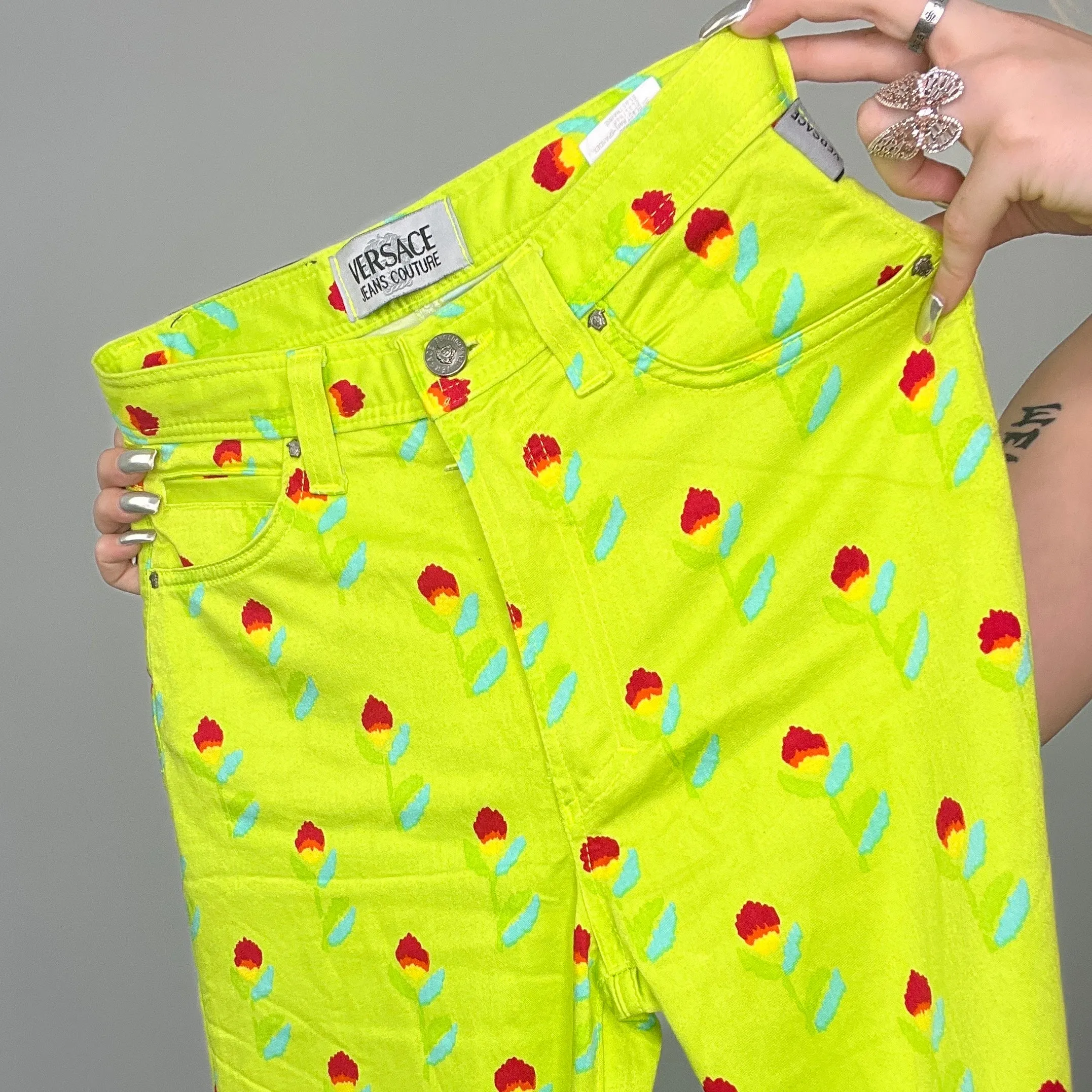 Versace Vintage Floral Pants