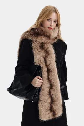 Vintage Double-Faced Faux Fur Scarf