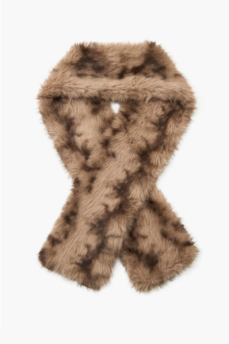 Vintage Double-Faced Faux Fur Scarf