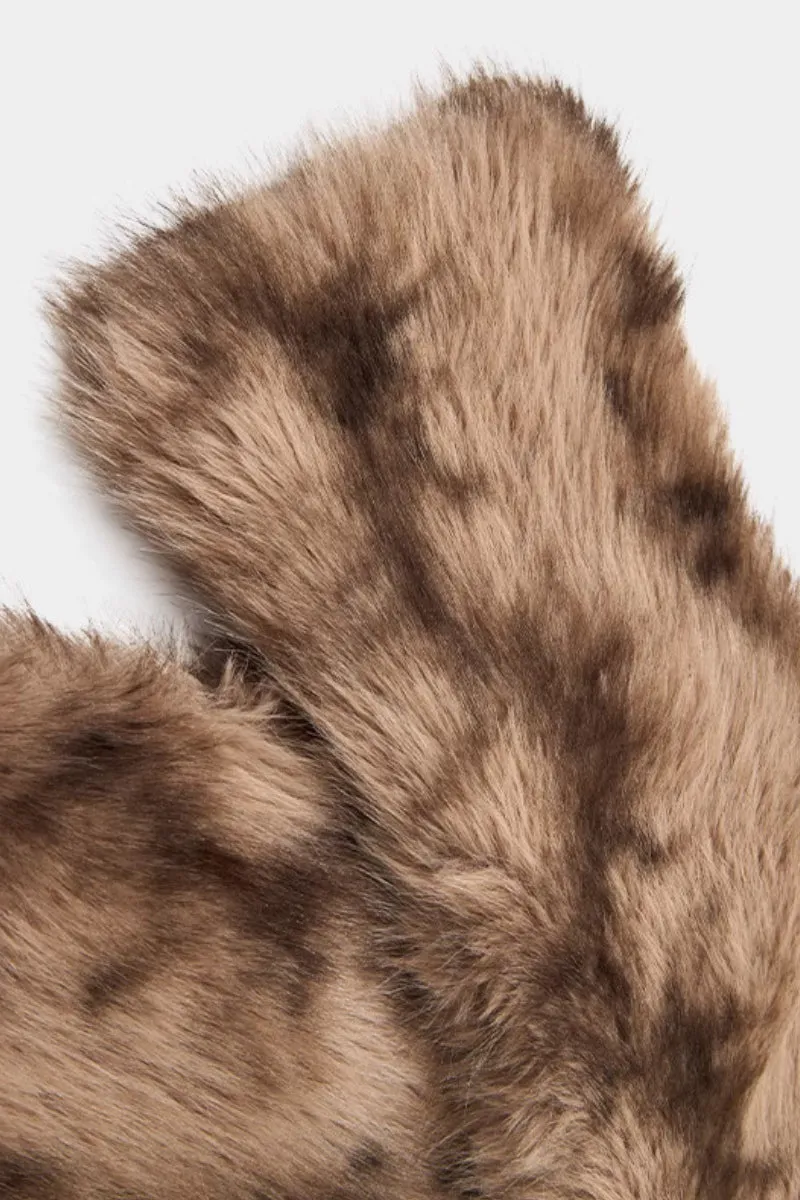 Vintage Double-Faced Faux Fur Scarf