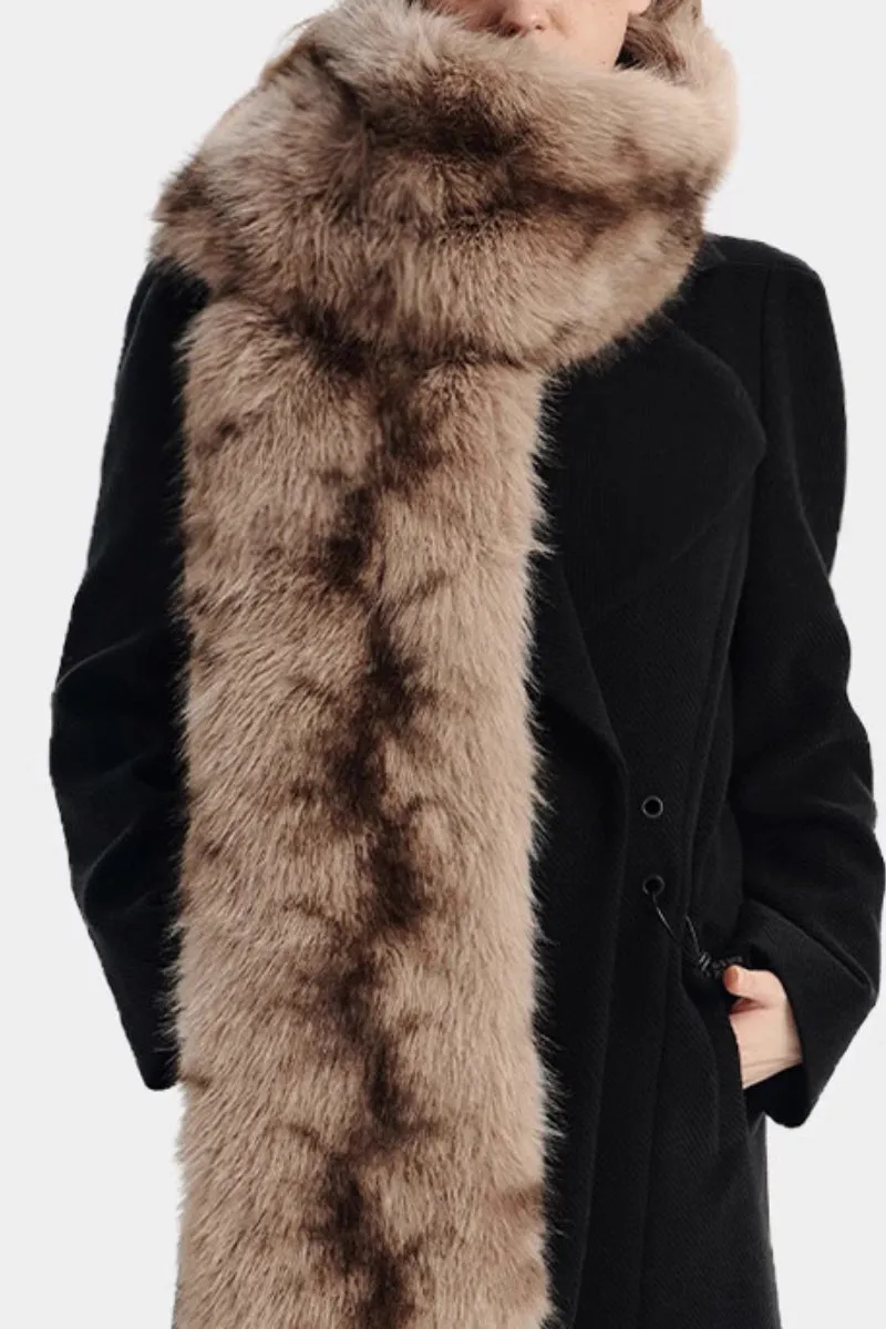 Vintage Double-Faced Faux Fur Scarf