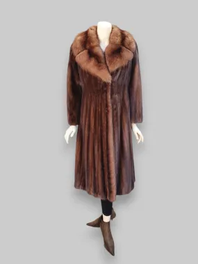 Vintage Lunaraine Mink w/ Sable Collar Coat -Medium