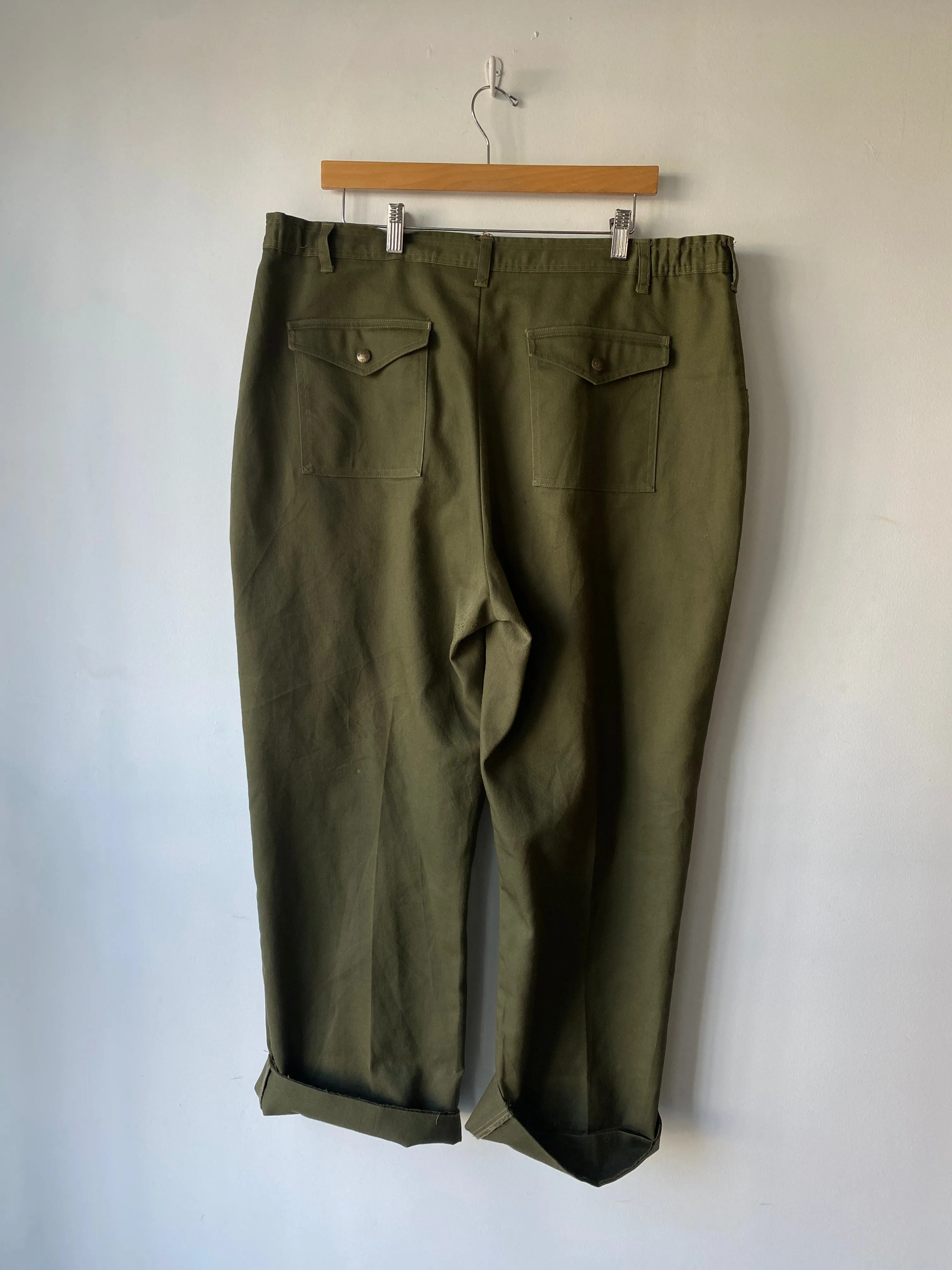 Vintage Olive Green Boy Scouts Pants