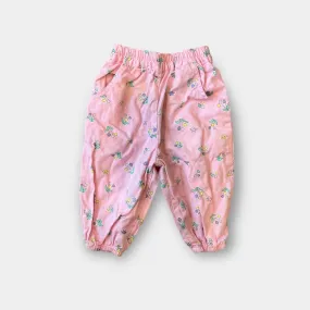 Vintage Pattiwhack Pink Floral Pants 12 Months