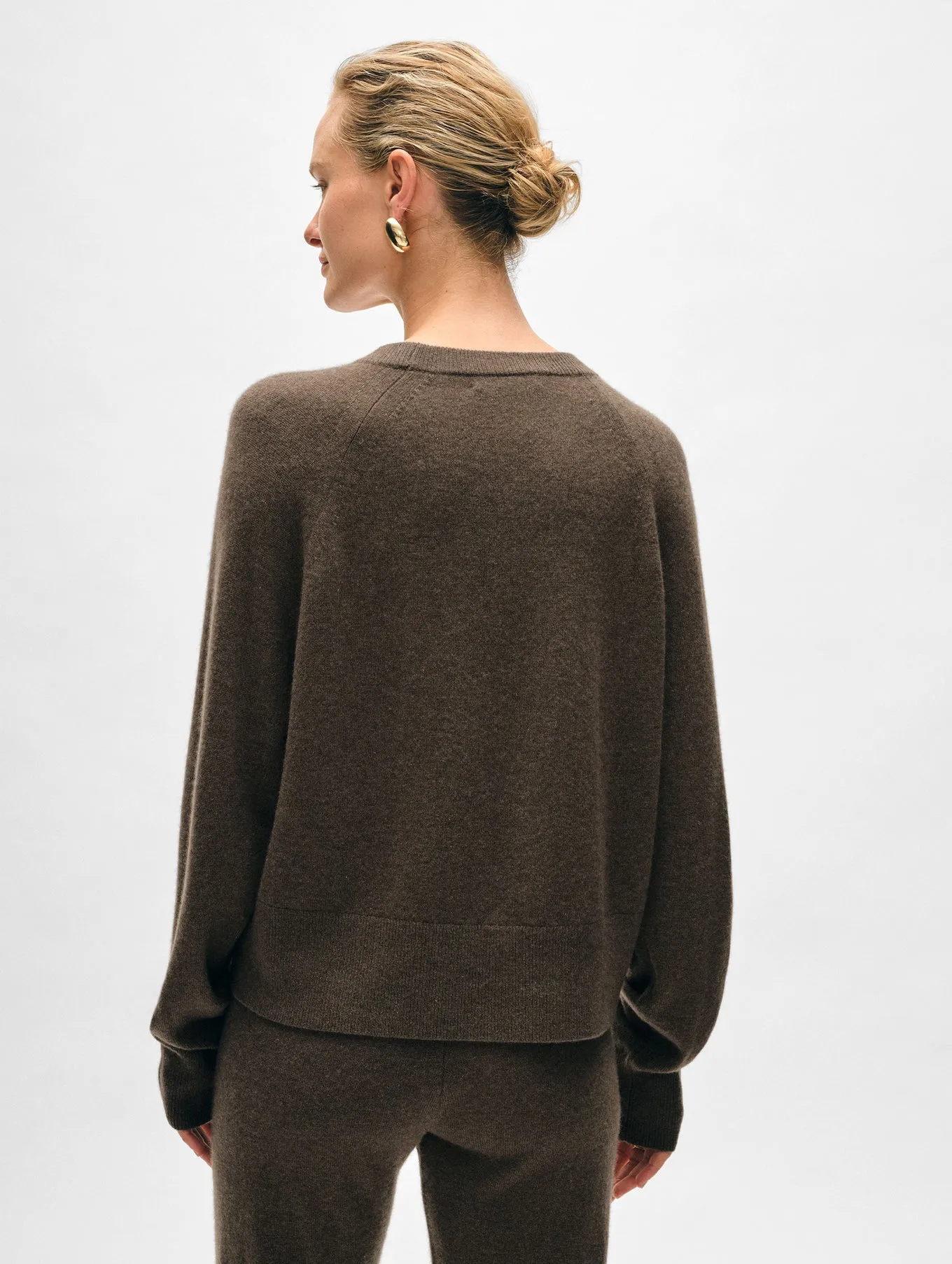 White   Warren Cashmere Sweatshirt