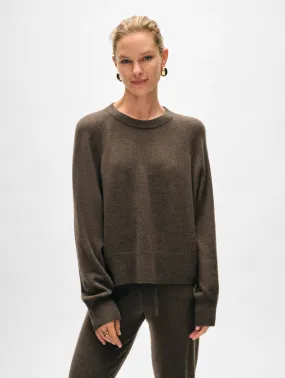 White   Warren Cashmere Sweatshirt
