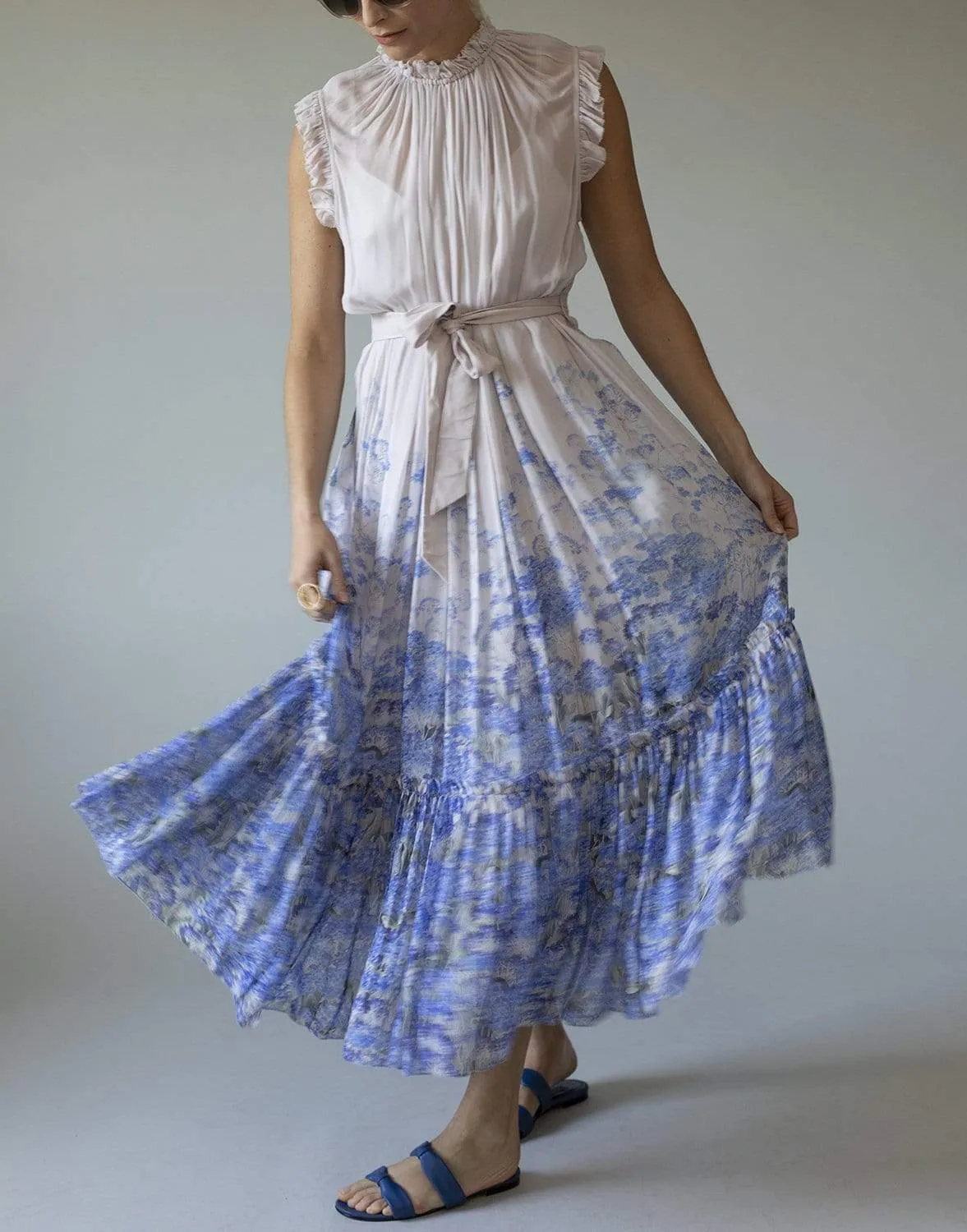 Wild Botanica Luminous Frill Dress