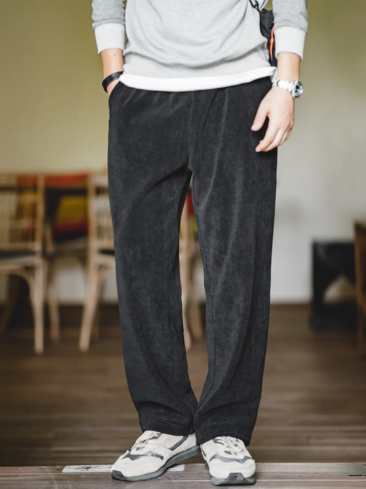 WLS Chenille Corduroy Straight Leg Pants