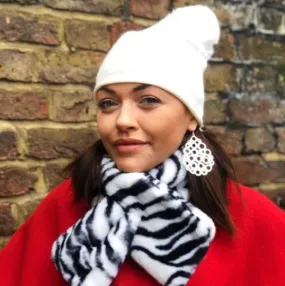 Zebra Pull Through Scarf